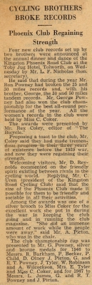 Club Dinner 1946
Keywords: Newsclip