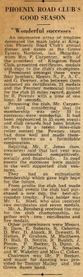 Club Dinner 1951
Keywords: Newsclip