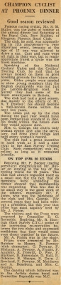 Club Dinner 1953
Keywords: Newsclip